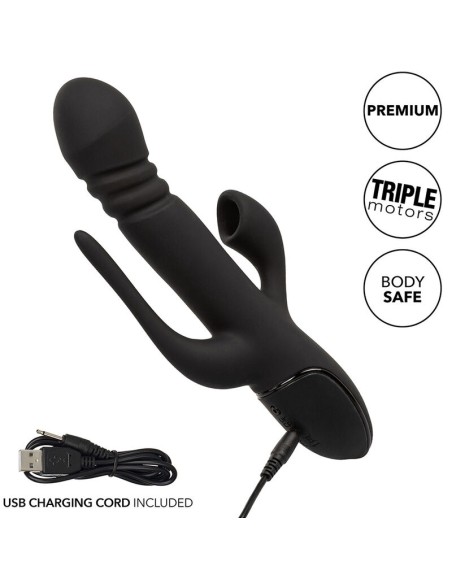 CALIFORNIA EXOTICS VIBRADOR TRIPLE EUPHORIA NEGRO