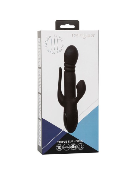 CALIFORNIA EXOTICS VIBRADOR TRIPLE EUPHORIA NEGRO