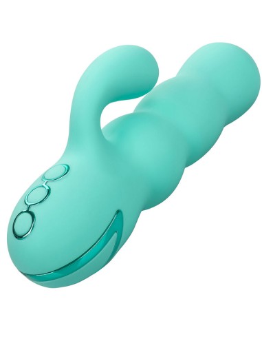 CALIFORNIA EXOTICS DEL MAR DIVA VIBRADOR RABBIT VERDE AGUA BY CALIFORNIA DREAMING