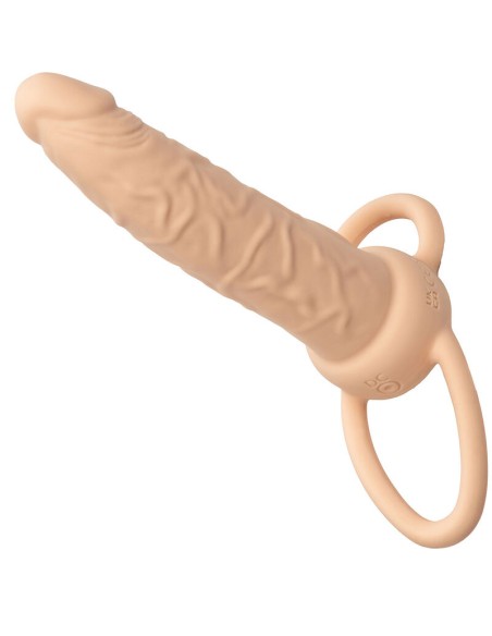 CALIFORNIA EXOTICS PERFORMANCE MAXX DOBLE PENETRADOR RECARGABLE PIEL CLARO