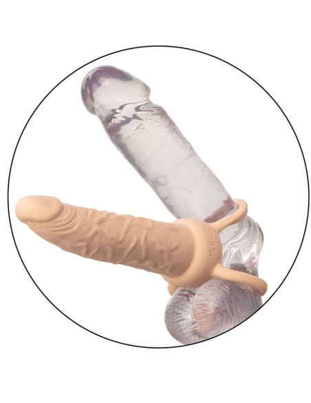 CALIFORNIA EXOTICS PERFORMANCE MAXX DOBLE PENETRADOR RECARGABLE PIEL CLARO