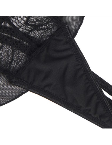 SUBBLIME TEDDY CUELLO HALTER ESPALDA DESCUBIERTA ENCAJE NEGRO S M