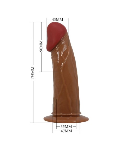 PRETTY LOVE HARNESS BRIEFS STARKS VIBRACION MULTI VELOCIDAD DILDO 175 CM MORENO