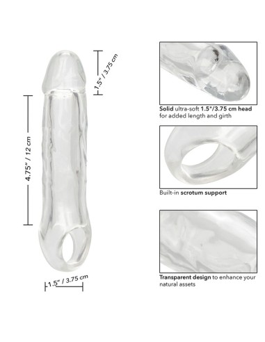 CALIFORNIA EXOTICS PERFORMANCE MAXX EXTENSION CLARA 65 TRANSPARENTE
