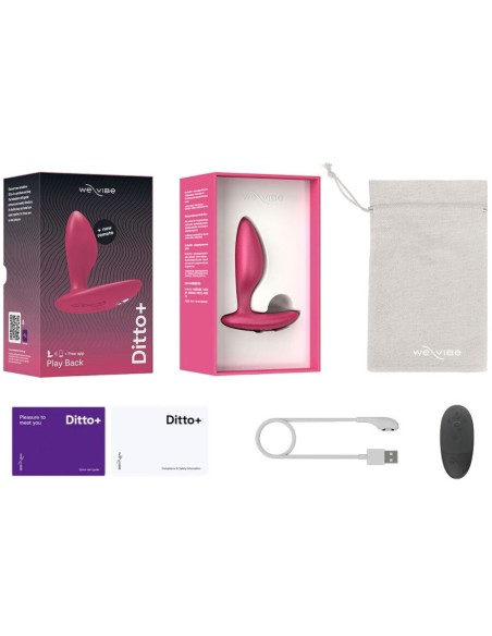 WE VIBE DITTO PLUG ANAL VIBRADOR ROSA
