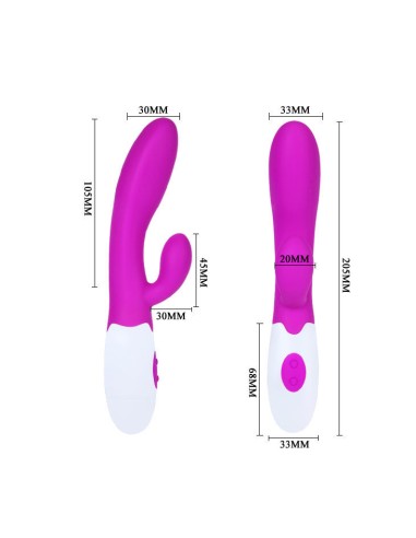 PRETTY LOVE FLIRTATION VIBRADOR CON ESTIMULADOR CLITORIS ALVIS