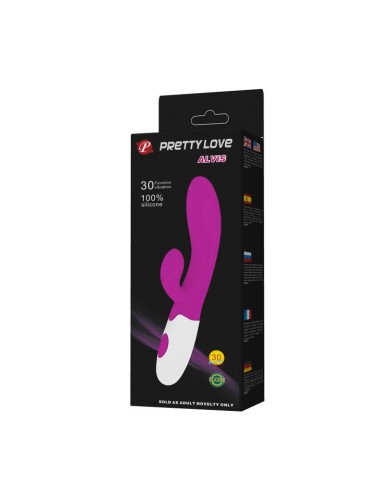 PRETTY LOVE FLIRTATION VIBRADOR CON ESTIMULADOR CLITORIS ALVIS