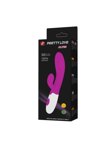 PRETTY LOVE FLIRTATION VIBRADOR CON ESTIMULADOR CLITORIS ALVIS