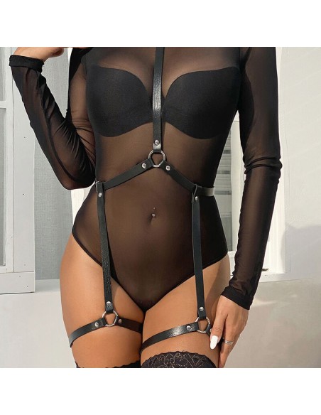 SUBBLIME ARNES DE CUERPO CUERO NEGRO TALLA UNICA