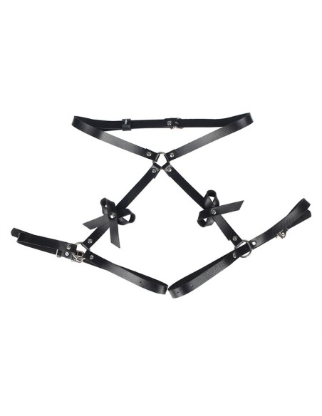 SUBBLIME ARNES CINTURA Y PIERNAS CUERO NEGRO TALLA UNICA