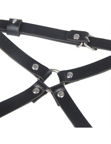SUBBLIME ARNES CINTURA Y PIERNAS CUERO NEGRO TALLA UNICA