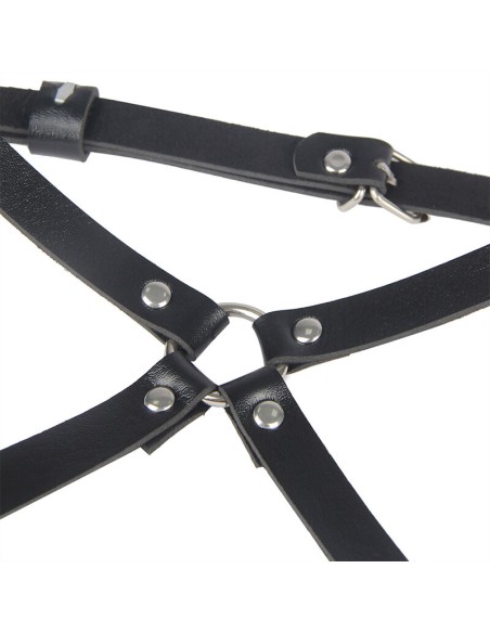 SUBBLIME ARNES CINTURA Y PIERNAS CUERO NEGRO TALLA UNICA
