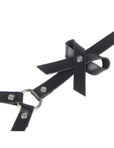 SUBBLIME ARNES CINTURA Y PIERNAS CUERO NEGRO TALLA UNICA