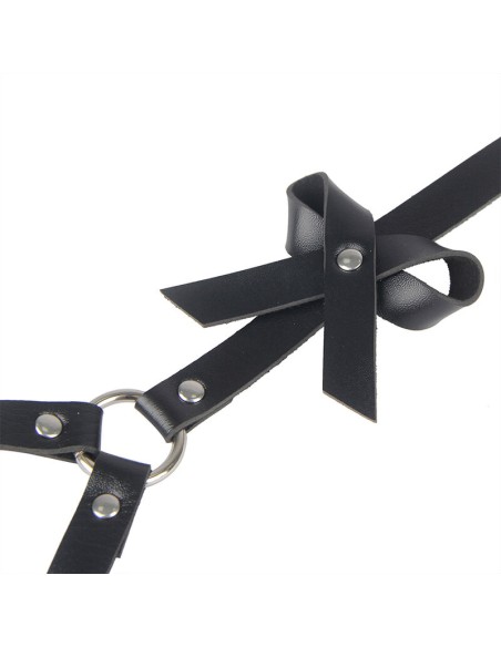 SUBBLIME ARNES CINTURA Y PIERNAS CUERO NEGRO TALLA UNICA
