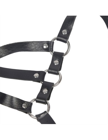 SUBBLIME ARNES DE CUERPO CORREAS AJUSTABLE CUERO NEGRO TALLA UNICA