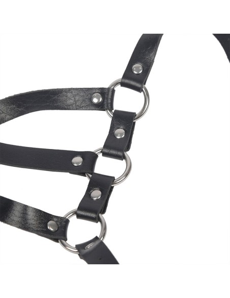 SUBBLIME ARNES DE CUERPO CORREAS AJUSTABLE CUERO NEGRO TALLA UNICA