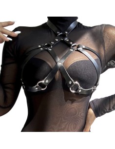 SUBBLIME ARNES DE PECHO CUERO NEGRO TALLA UNICA 2