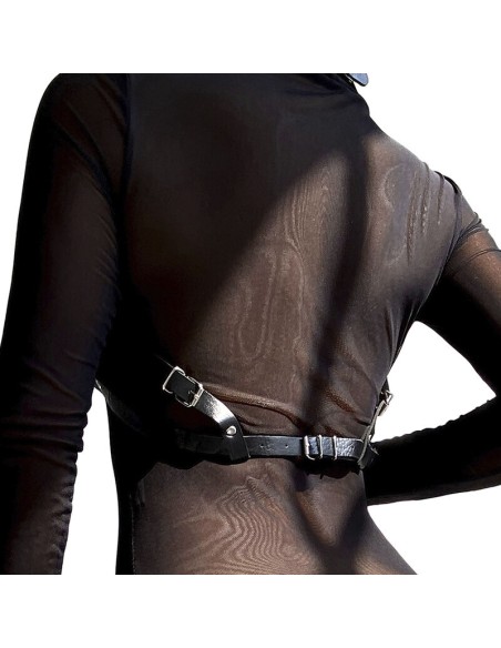 SUBBLIME ARNES DE PECHO CUERO NEGRO TALLA UNICA