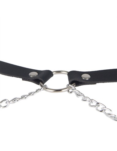 SUBBLIME ARNES FORMA CINTURON CUERO NEGRO TALLA UNICA