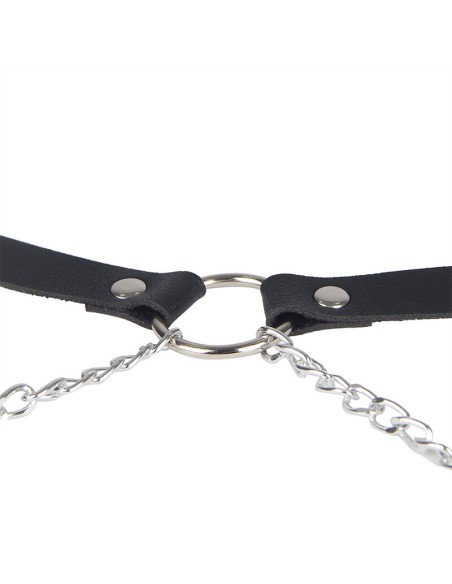 SUBBLIME ARNES FORMA CINTURON CUERO NEGRO TALLA UNICA