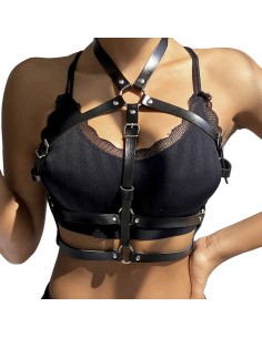 SUBBLIME ARNES DE PECHO ANILLAS DE CUERO NEGRO TALLA UNICA 2