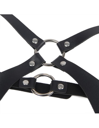 SUBBLIME ARNES CUERPO ENTERO CON HEBILLAS CUERO NEGRO TALLA UNICA