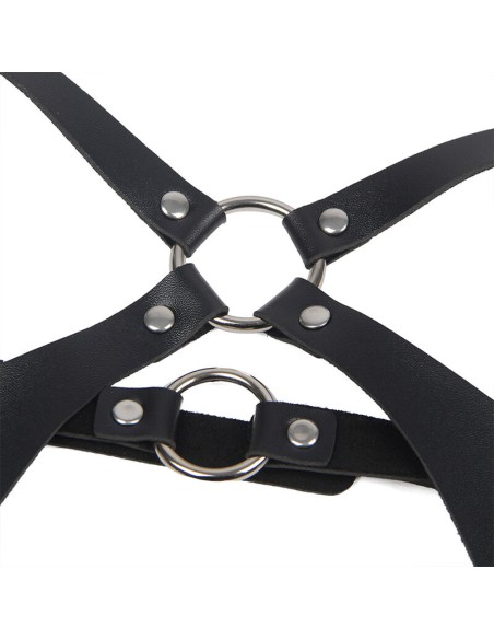 SUBBLIME ARNES CUERPO ENTERO CON HEBILLAS CUERO NEGRO TALLA UNICA