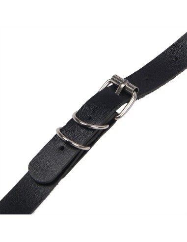 SUBBLIME ARNES CUERPO ENTERO CON HEBILLAS CUERO NEGRO TALLA UNICA