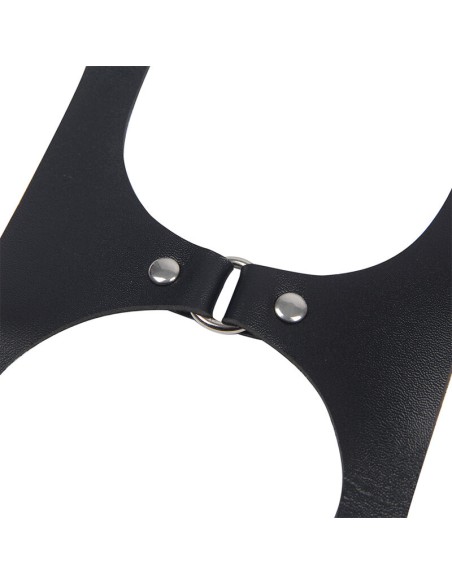 SUBBLIME ARNES CUERPO ENTERO CON HEBILLAS CUERO NEGRO TALLA UNICA
