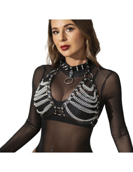 SUBBLIME ARNES SUJETADOR Y COLLAR CON CADENAS TALLA UNICA