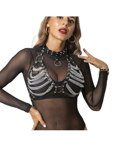 SUBBLIME ARNES SUJETADOR Y COLLAR CON CADENAS TALLA UNICA