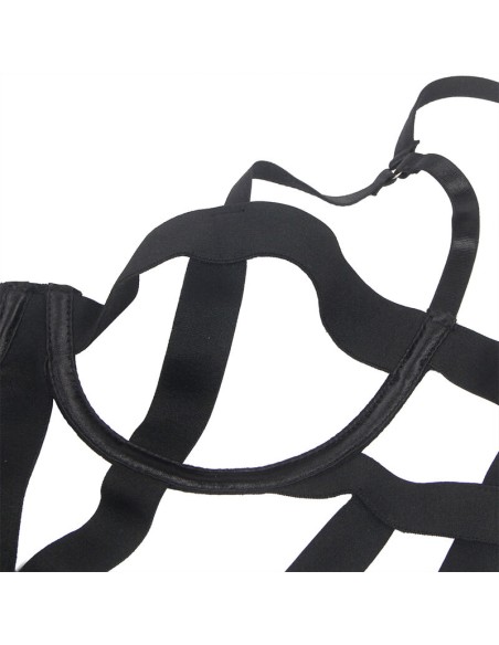 SUBBLIME BODY SEXY CON RECORTES NEGRO S M
