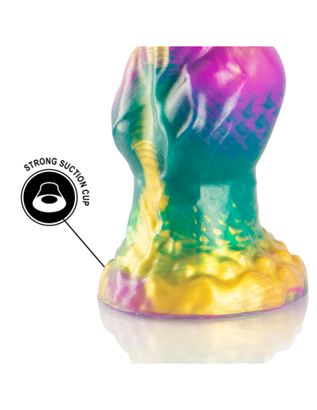 EPIC IRIS DILDO CON TESTICULOS ARCOIRIS DE PLACER