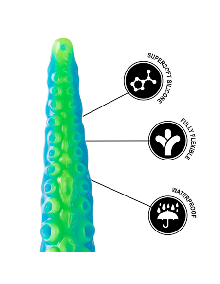 EPIC SCYLLA DILDO TENTACULO FINO FLUORESCENTE TAMANO PEQUENO