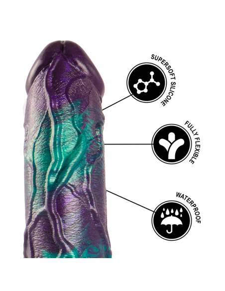 EPIC BASILISK DILDO DOBLE PLACER ESCAMOSO TAMANO GRANDE