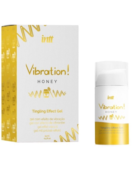 INTT POTENTE ESTIMULANTE INTIMO GEL VIBRADOR LIQUIDO MIEL 15 ML