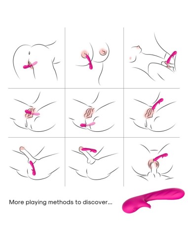 ARMONY ROMANCE VIBRADOR CON ESTIMULADOR FUCSIA