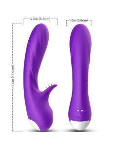 ARMONY ROMANCE VIBRADOR CON ESTIMULADOR VIOLETA