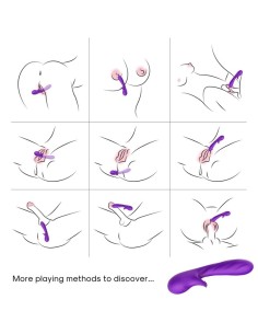 ARMONY ROMANCE VIBRADOR CON ESTIMULADOR VIOLETA 2