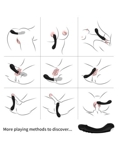 ARMONY DILDO VIBRADOR PUNTO G SILICONA NEGRO