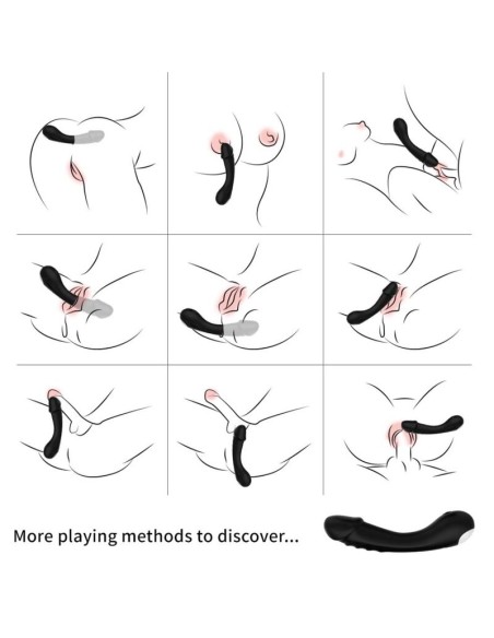 ARMONY DILDO VIBRADOR PUNTO G SILICONA NEGRO