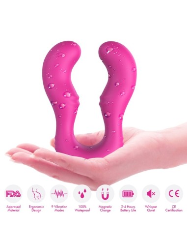 ARMONY SERAPH VIBRADOR DOBLE CONTROL REMOTO FUCSIA