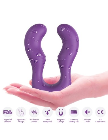 ARMONY SERAPH VIBRADOR DOBLE CONTROL REMOTO VIOLETA