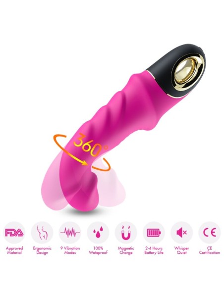 ARMONY JOYBLADE DILDO VIBRADOR ROTADOR FUCSIA