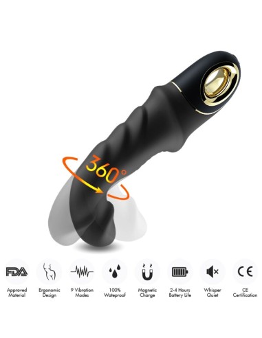 ARMONY JOYBLADE DILDO VIBRADOR ROTADOR NEGRO