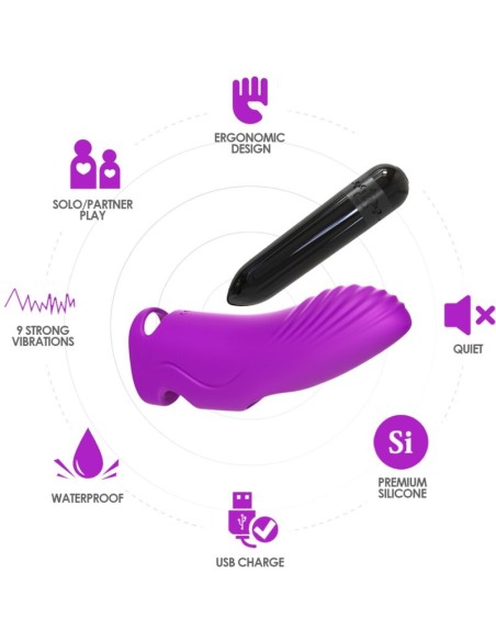 ARMONY AURORA VIBRADOR DEDAL VIOLETA