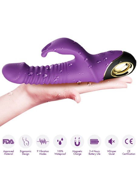 ARMONY ZING DILDO VIBRADOR RABBIT VIOLETA