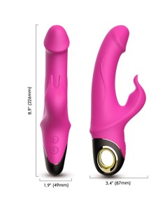 ARMONY METEROR DILDO VIBRADOR RABBIT ROTADOR FUCSIA