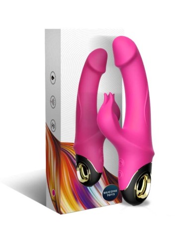 ARMONY METEROR DILDO VIBRADOR RABBIT ROTADOR FUCSIA