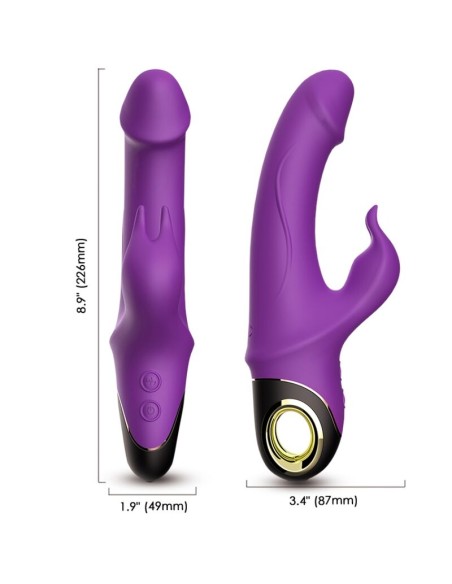 ARMONY METEROR DILDO VIBRADOR RABBIT ROTADOR VIOLETA